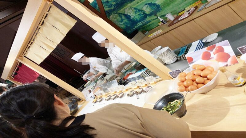 ルスツリゾート&コンベンションの朝食のおにぎり