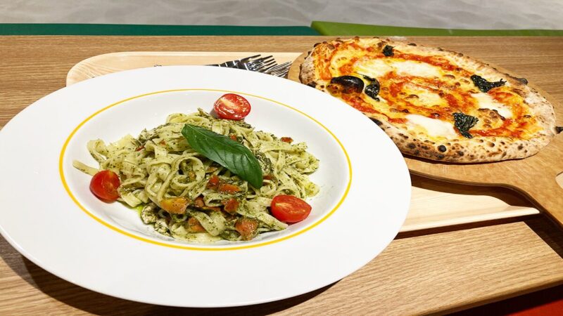 ルスツ遊園地内のカフェ